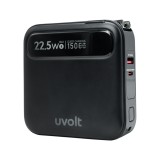 พาวเวอร์แบงค์ UVolt 15000 mAh Built-In Cable 3-in-1 22.5W UVP15AC-02 Black (CCC)