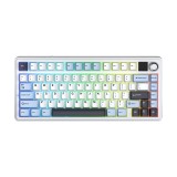 คีย์บอร์ดเกมมิ่ง AULA F75 MAX (WHITE/BLUE/BLACK PURPLE) GREEN SWITCH