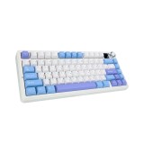 คีย์บอร์ดเกมมิ่ง AULA F75 MAX (WHITE/BLUE/PURPLE) GREEN SWITCH
