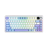 คีย์บอร์ดเกมมิ่ง AULA F75 MAX (WHITE/BLUE/PURPLE) GREEN SWITCH