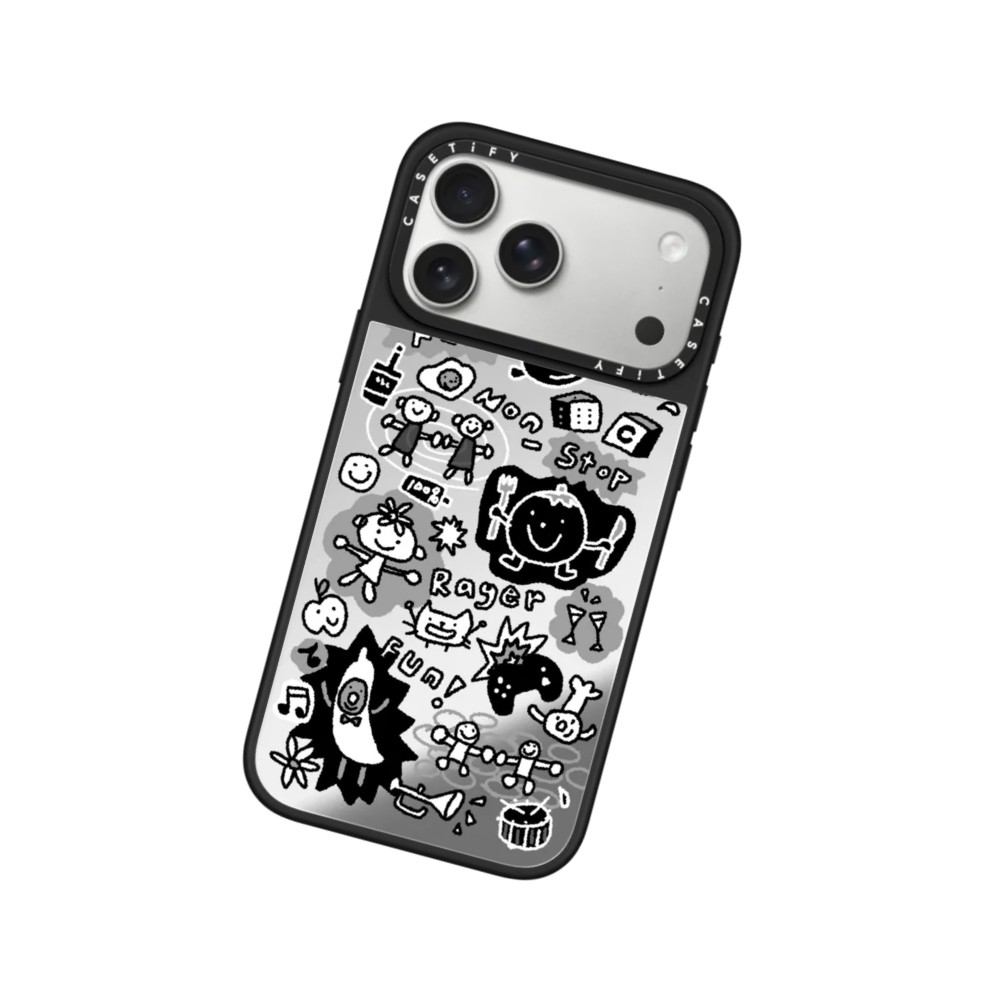 เคส Casetify iPhone 17 Pro Max Mirror Silver 24/7 Powerhouse