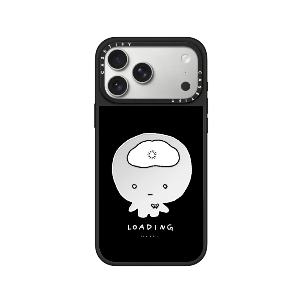 เคส Casetify iPhone 17 Pro Max Mirror Black System Loading
