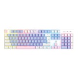 คีย์บอร์ดเกมมิ่ง Fantech Mechanical MK889 Pro Purple&White (Blue Switch)