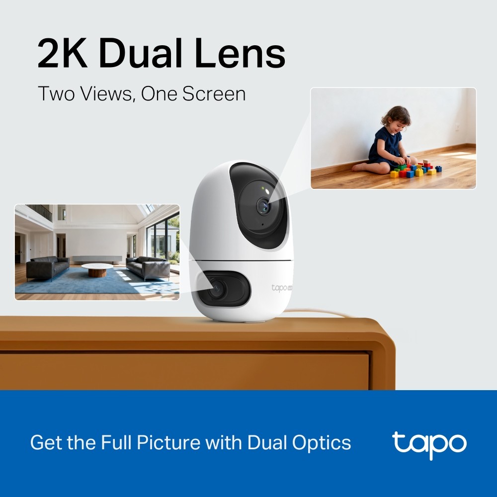 กล้องวงจรปิด TP-Link Tapo C245D Indoor/Outdoor Dual Lens Pan/Tilt (3MP+3MP)