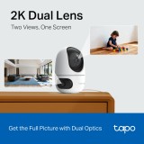 กล้องวงจรปิด TP-Link Tapo C245D Indoor/Outdoor Dual Lens Pan/Tilt (3MP+3MP)