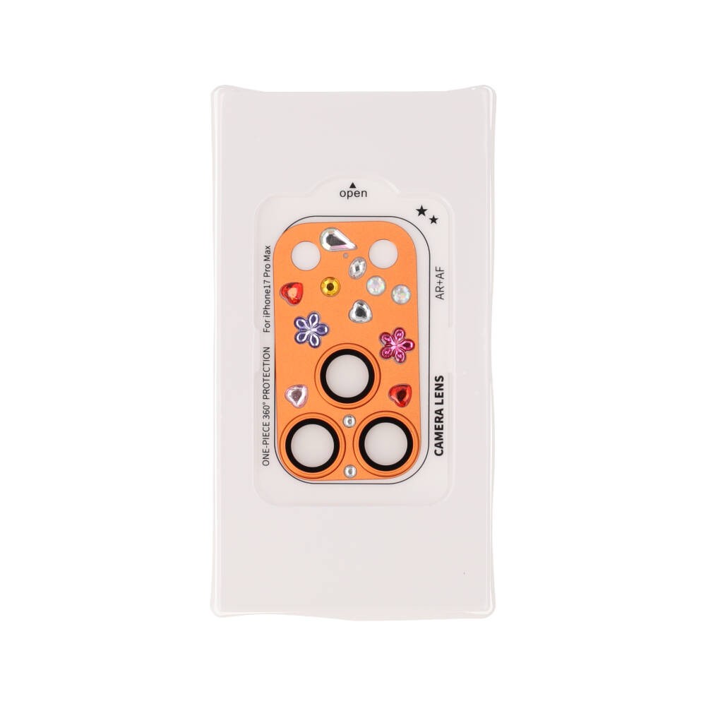 ฟิล์มกันเลนส์ KING KONG iPhone 17 Pro Max Candy Crystal Cosmic Orange