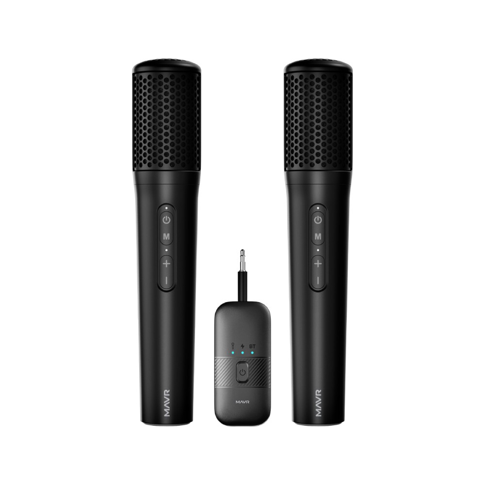 ไมโครโฟนไร้สาย MAVR Wireless Microphone Dual Black