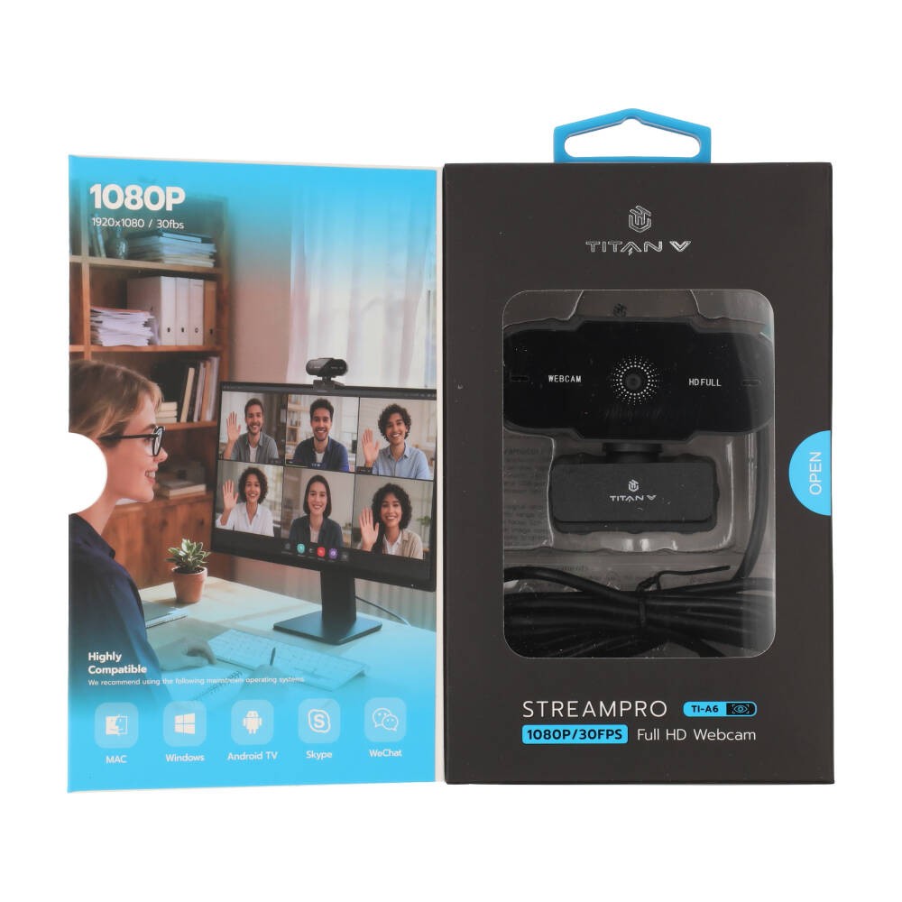 กล้องเว็บแคม TITANV StreamPro FULL HD 1080P