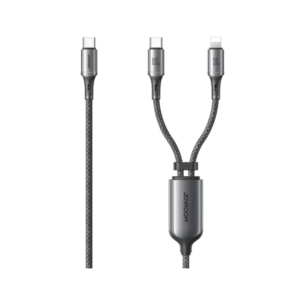 สายชาร์จ JOYROOM RapidX Series 100W 2-in-1 1.5m Dark Gray (S-A57)