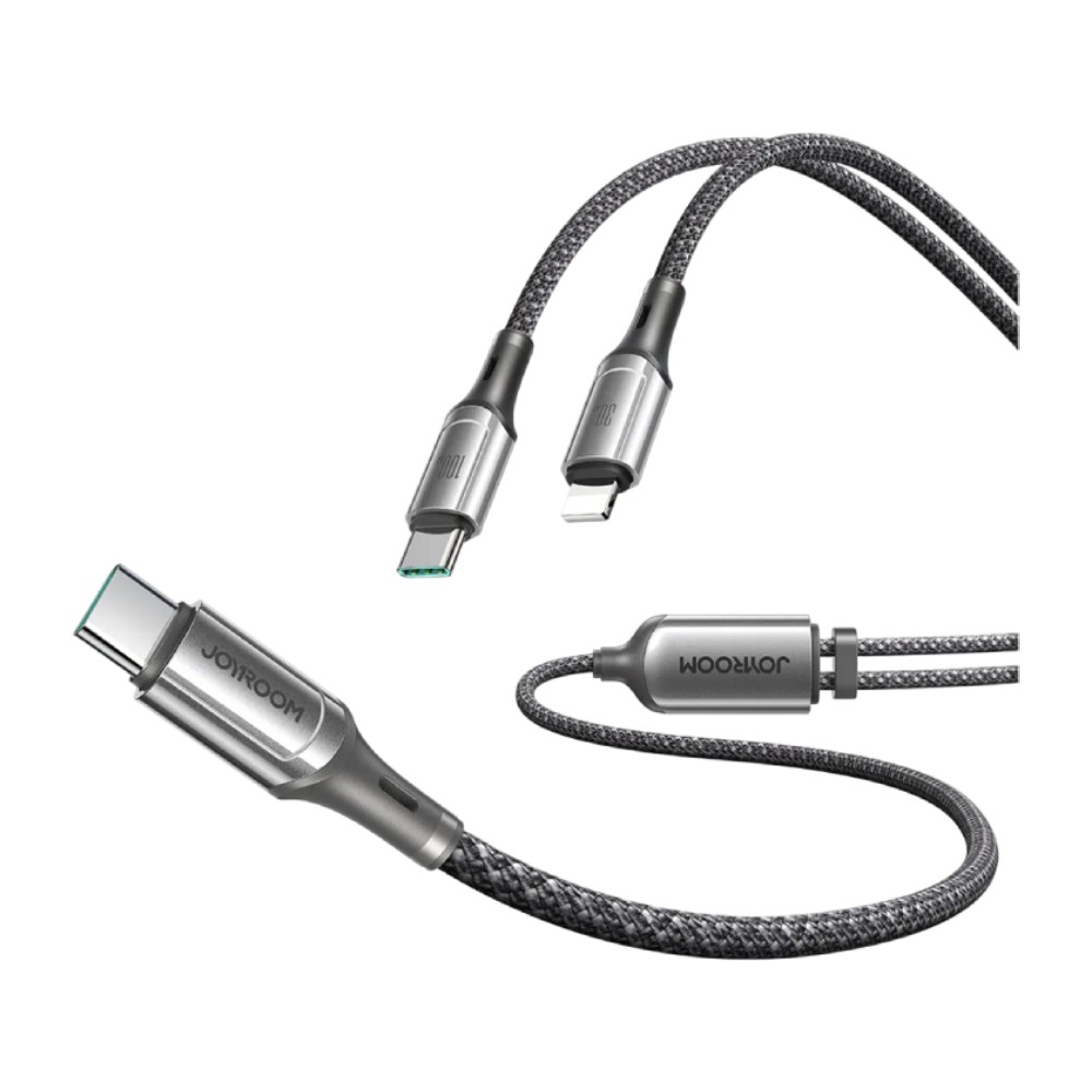 สายชาร์จ JOYROOM RapidX Series 100W 2-in-1 1.5m Dark Gray (S-A57)