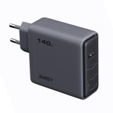 อะแดปเตอร์ AUKEY Wall USB Charger 1 USB-A / 3 USB-C Comet Mix 4 140W GaN Gray (PA-C6)