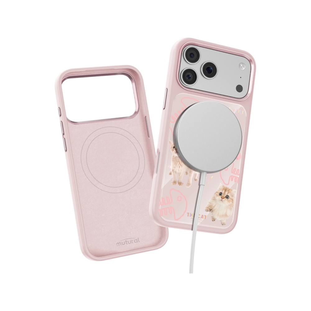 เคส Mutural iPhone 17 Pro Max THE CAT - Pink