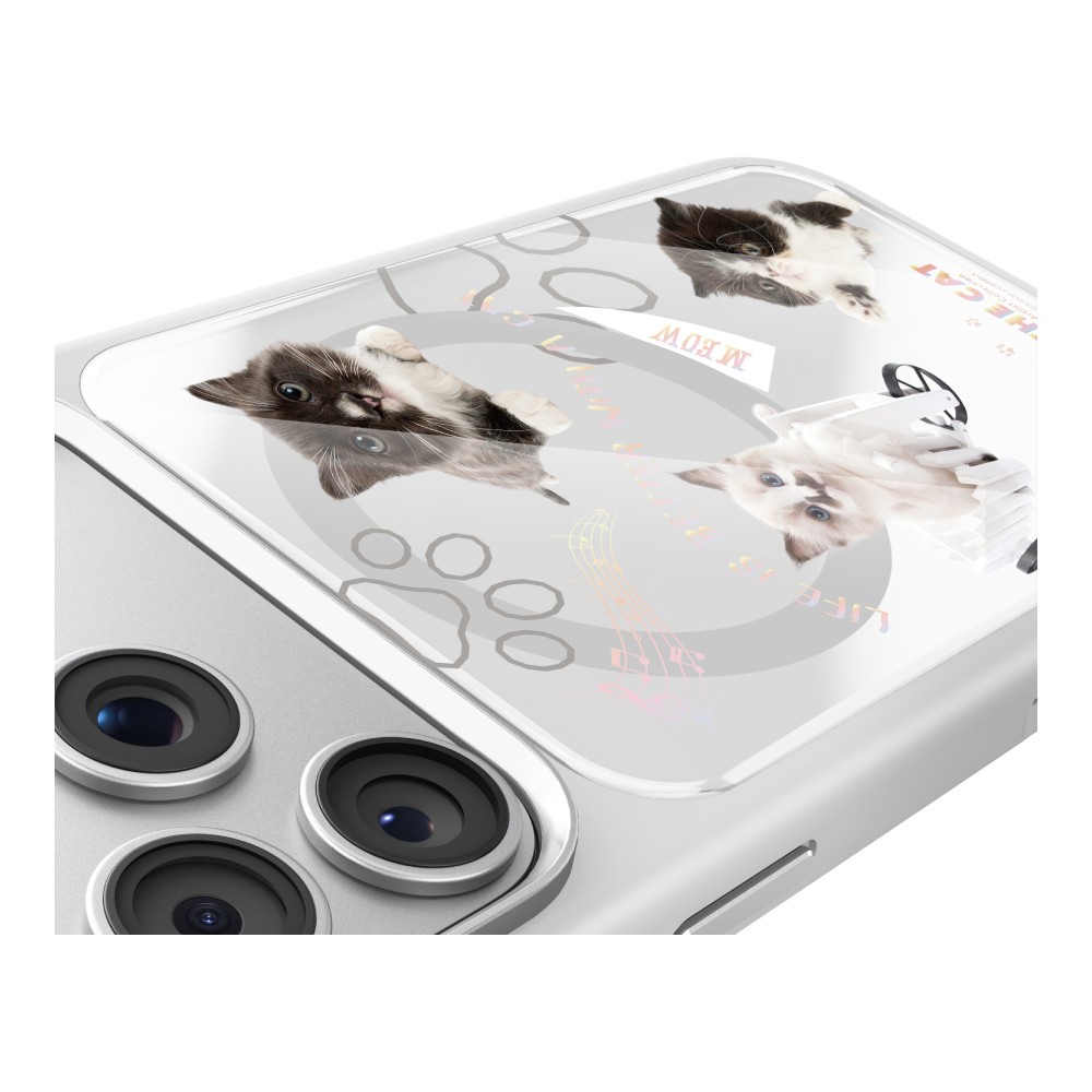 เคส Mutural iPhone 17 Pro Max THE CAT - White