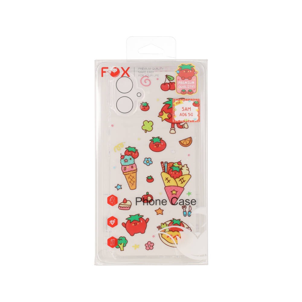 FOX x PLEASENJOY เคส Samsung Galaxy A06 (5G) Happy Tomato Clear
