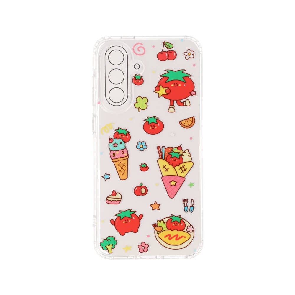 FOX x PLEASENJOY เคส Samsung Galaxy A56 (5G) Happy Tomato Clear