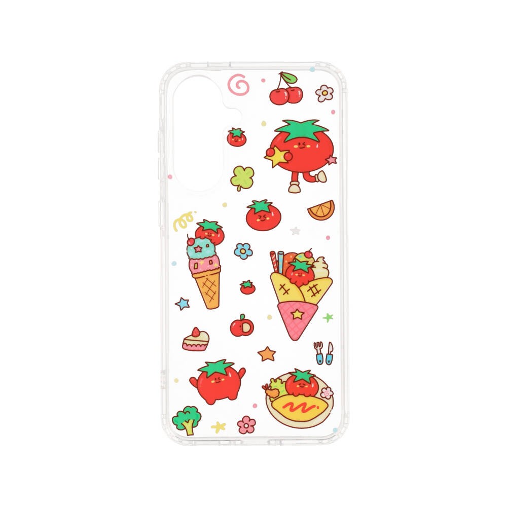 FOX x PLEASENJOY เคส Samsung Galaxy A56 (5G) Happy Tomato Clear