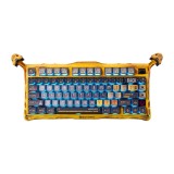 คีย์บอร์ดเกมมิ่ง GravaStar Wireless Mercury K1 Pro - Battle-Worn Yellow
