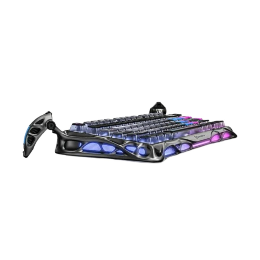 คีย์บอร์ดเกมมิ่ง GravaStar Wireless Mercury K1 Pro - Cybrpunk