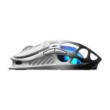 เมาส์เกมมิ่ง GravaStar Wireless Mercury M1 Pro - Black/White