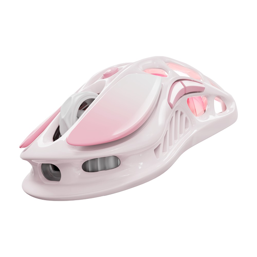 เมาส์เกมมิ่ง GravaStar Wireless Mercury M1 Pro - Sakura Pink