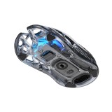 เมาส์เกมมิ่ง GravaStar Wireless Mercury M2 - Transparent Black