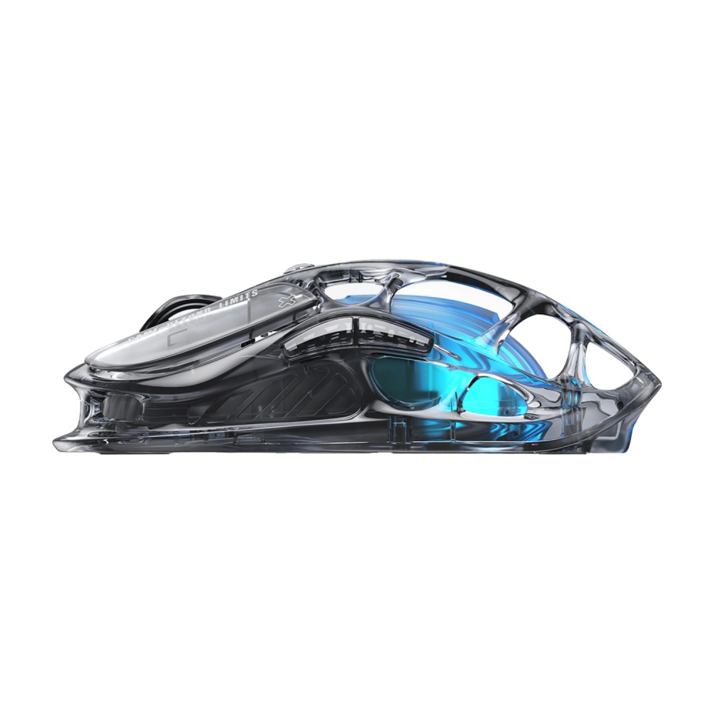 เมาส์เกมมิ่ง GravaStar Wireless Mercury M2 - Transparent Black