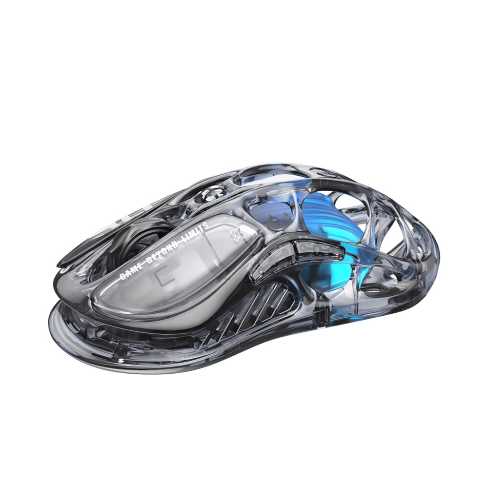 เมาส์เกมมิ่ง GravaStar Wireless Mercury M2 - Transparent Black