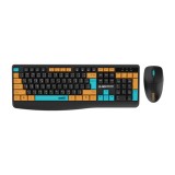 เมาส์และคีย์บอร์ด SIGNO Wireless Mouse + Keyboard KW-770+WM-107 Black (TH/EN)