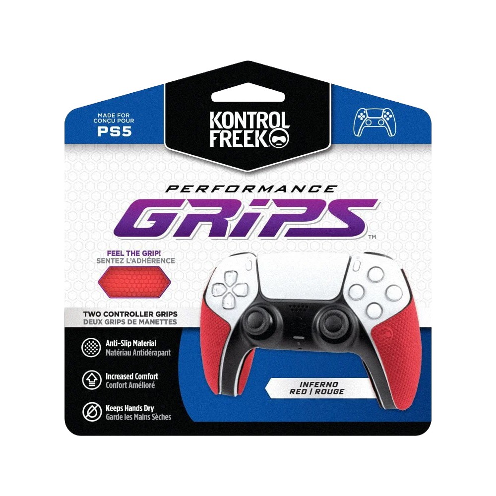 กริปคอนโทรลเลอร์ Kontrolfreek Original Grips PS5 - Red