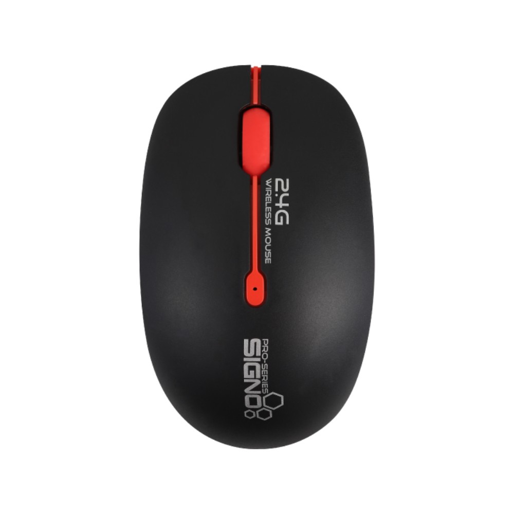 เมาส์ไร้สาย SIGNO WM-140 Black/Red