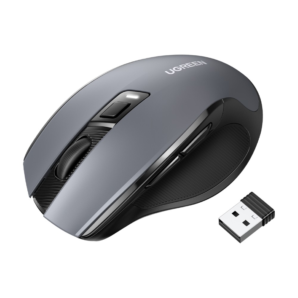 เมาส์ไร้สาย UGREEN 90545 Ergonomic Silence Black