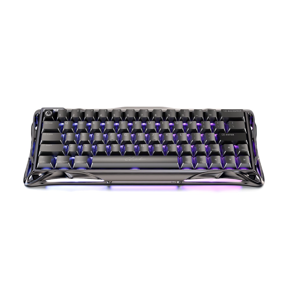 คีย์บอร์ดเกมมิ่ง GravaStar Magnetic Mercury V60 Pro - Gunmetal