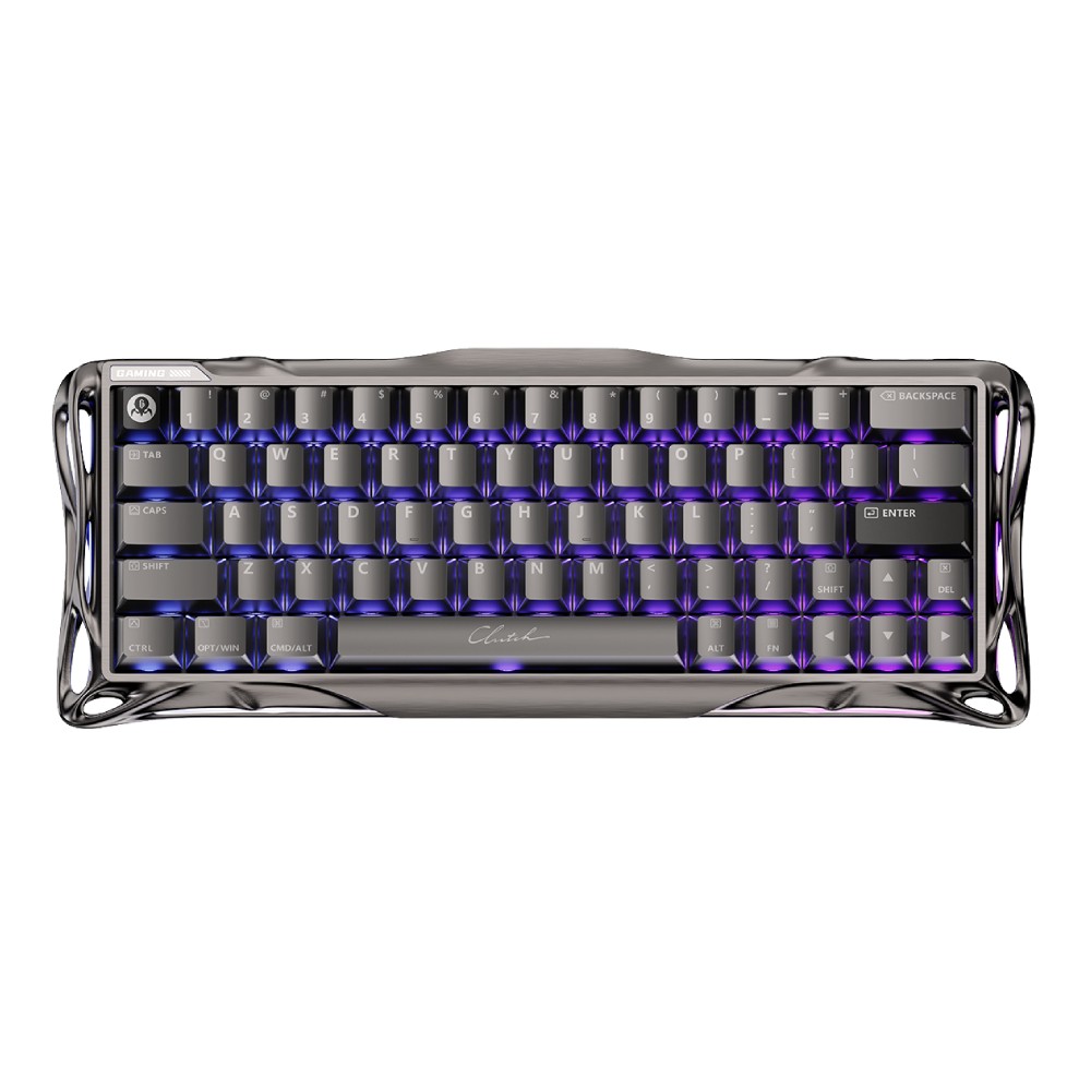 คีย์บอร์ดเกมมิ่ง GravaStar Magnetic Mercury V60 Pro - Gunmetal