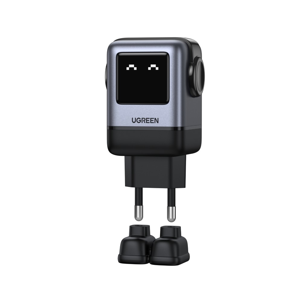 อะแดปเตอร์ Ugreen Wall USB Charger 1 USB-A / 3 USB-C (PD100W) Robot GaN Gray (65883)