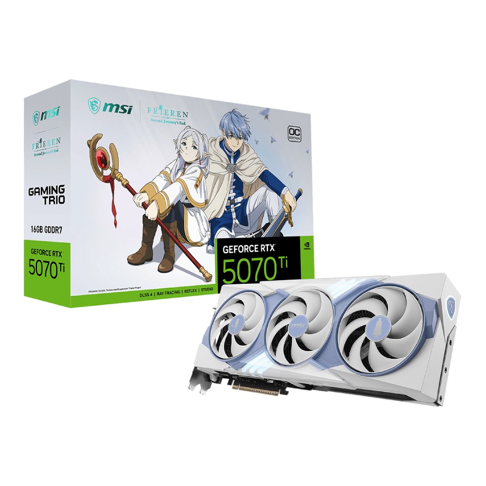 การ์ดจอ MSI GeForce RTX 5070 Ti 16G FRIEREN EDITION OC GDDR7 256-bit