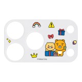 QPLUS x KAKAO Friends ฟิล์มกันรอยฐานกล้อง iPhone 17 Pro Max Lens Frame Matte Rainbow Gift