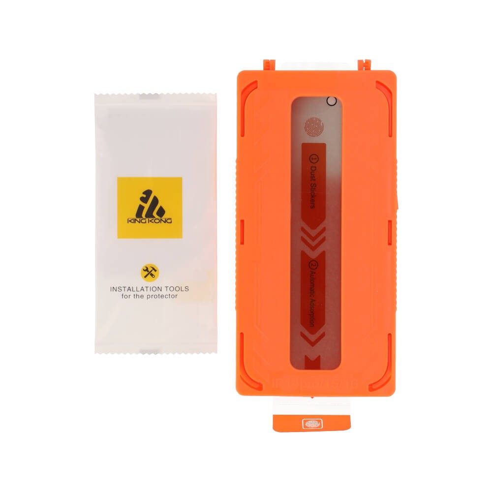 ฟิล์มกันรอย KING KONG iPhone 15/16 TG FF Easy Installer Privacy