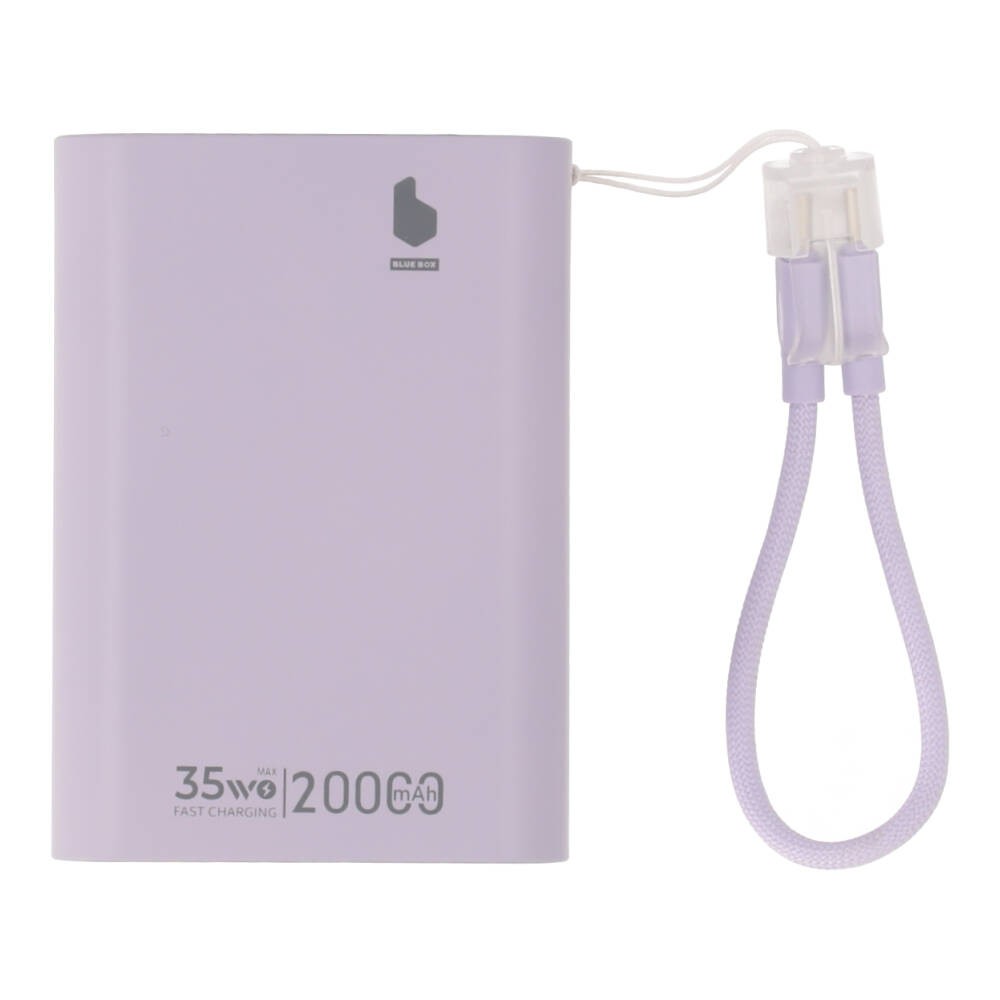 พาวเวอร์แบงค์ Blue Box Kubo Quick 20000 mAh 35W Purple (EP-P201) (CCC)