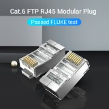 หัวแลน VENTION Cat.6 FTP RJ45 Modular Plug Transparent 50 Pack