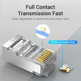 หัวแลน VENTION Cat.6 FTP RJ45 Modular Plug Transparent 50 Pack