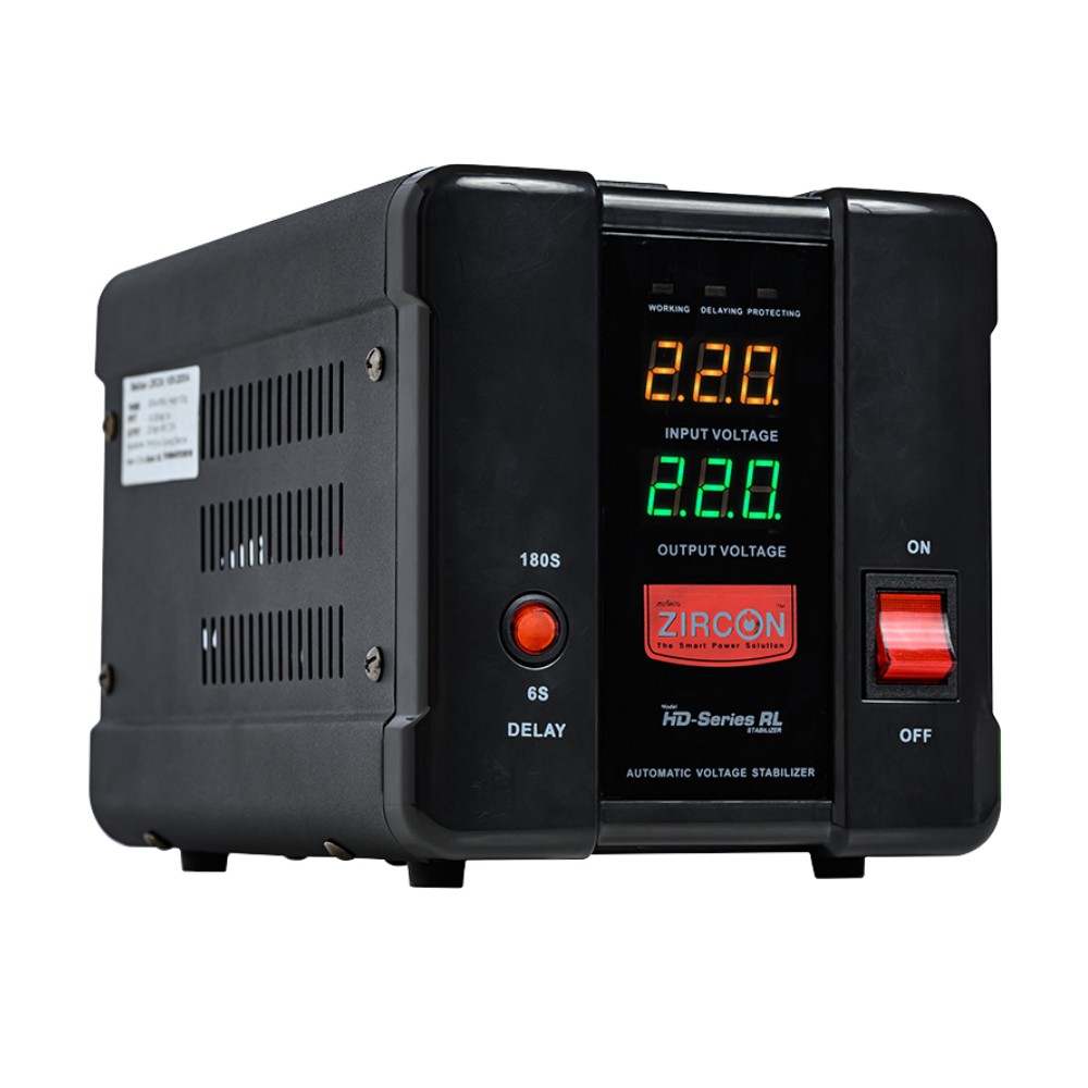 เครื่องปรับแรงดันไฟฟ้า ZIRCON STABILIZER HD-RL 2000VA/1600W (PJ)