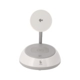 ที่ชาร์จไร้สาย Blue Box 3-in-1 Magnetic Qi2.0 AuraGlow White (BB-WS02)