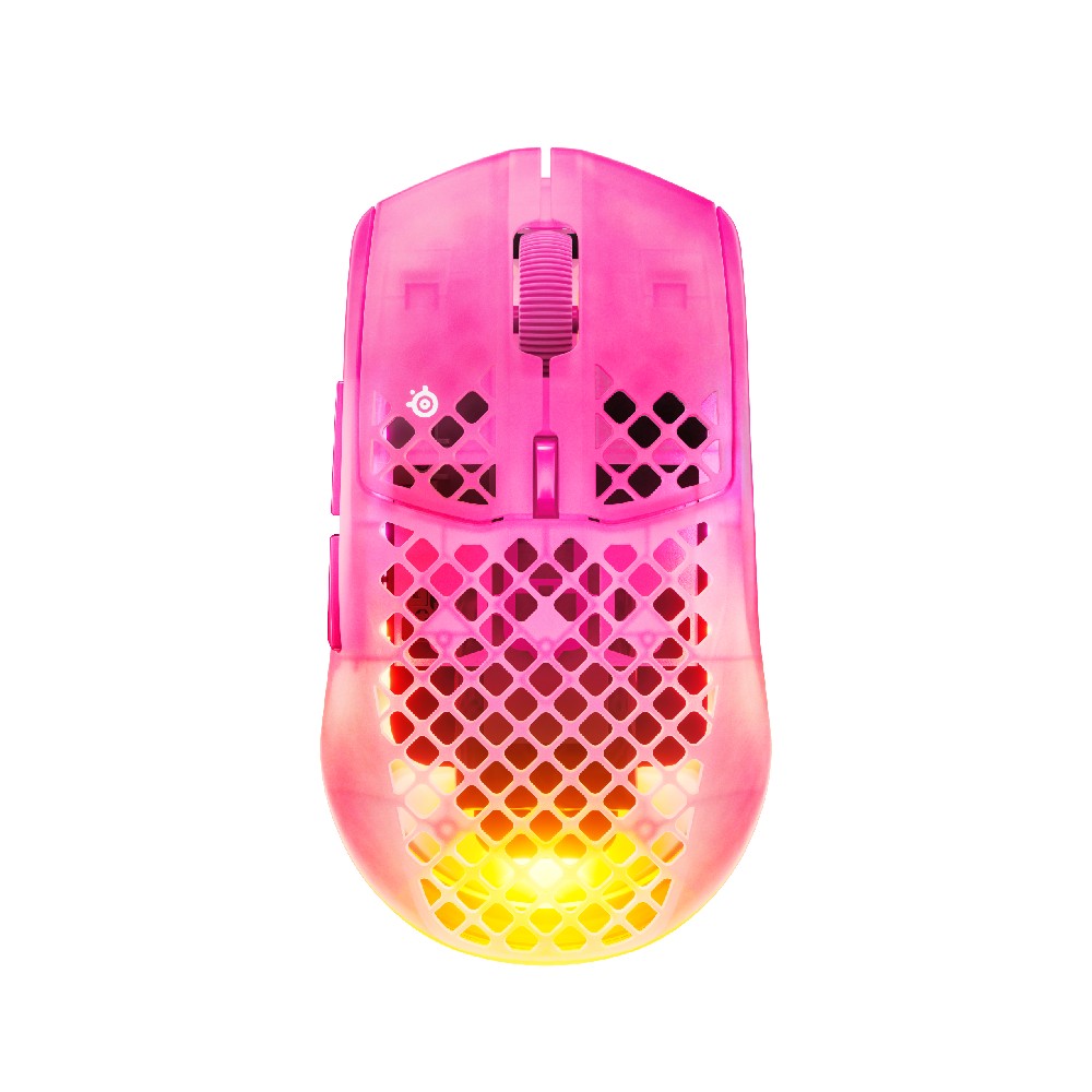 เมาส์เกมมิ่ง SteelSeries Aerox 3 Wireless Gen 2 - MagentaHaze