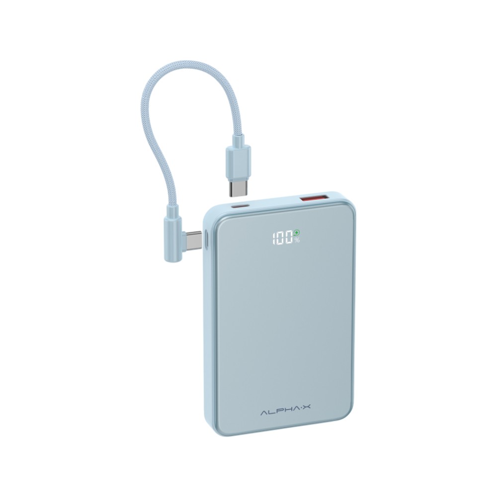 พาวเวอร์แบงค์ ALPHA 10000 mAh ALP10-37WPD XHD-G81 Light Blue (CCC)