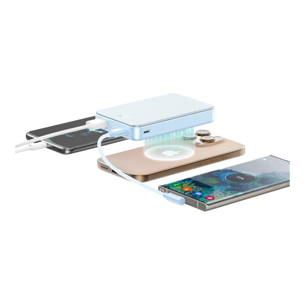 พาวเวอร์แบงค์ ALPHA 10000 mAh ALP10-37WPD XHD-G81 Light Blue (CCC)