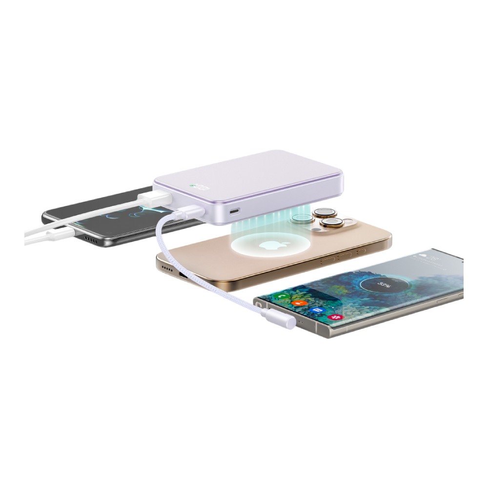 พาวเวอร์แบงค์ ALPHA 10000 mAh ALP10-37WPD XHD-G81 Purple (CCC)