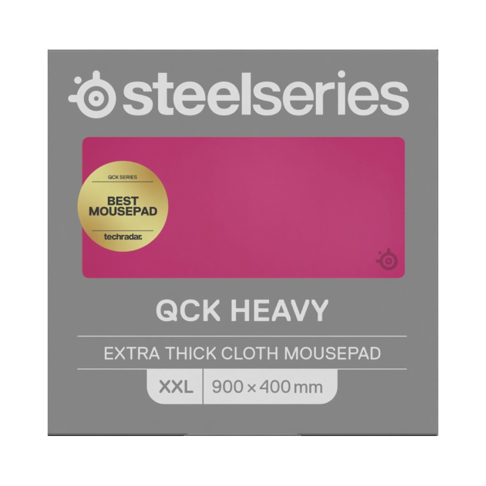 แผ่นรองเมาส์ SteelSeries Gaming Mouse Pad QcK Heavy XXL - Magenta