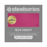 แผ่นรองเมาส์ SteelSeries Gaming Mouse Pad QcK Heavy XXL - Magenta