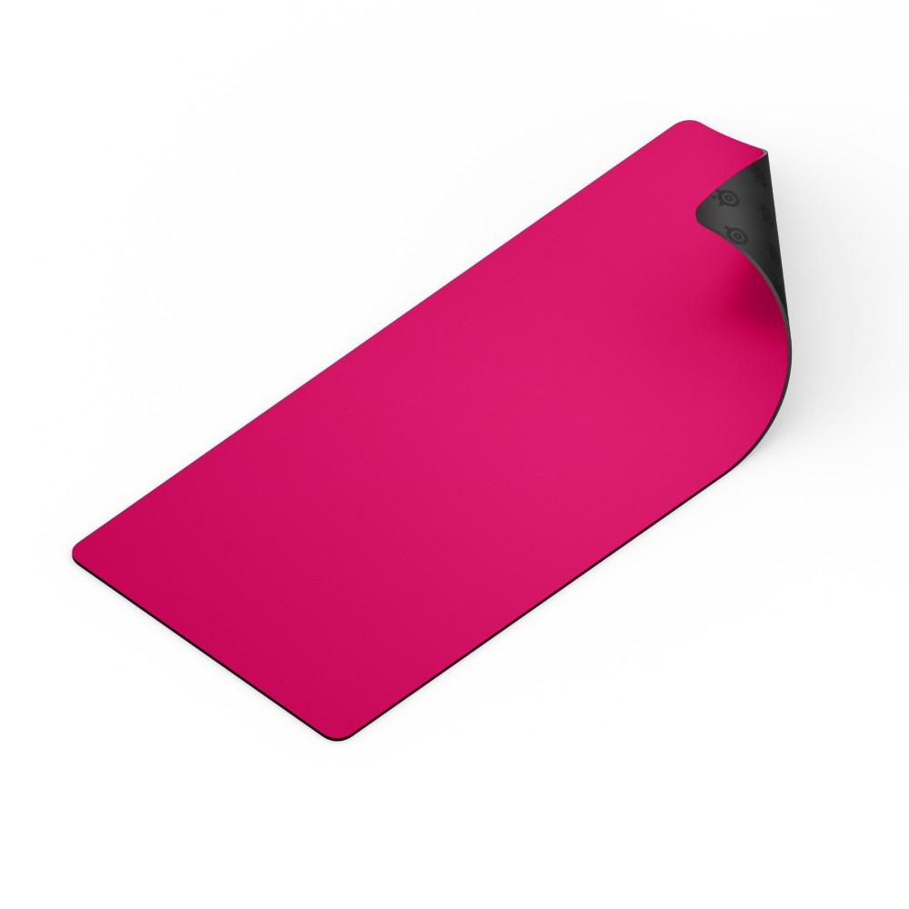 แผ่นรองเมาส์ SteelSeries Gaming Mouse Pad QcK Heavy XXL - Magenta