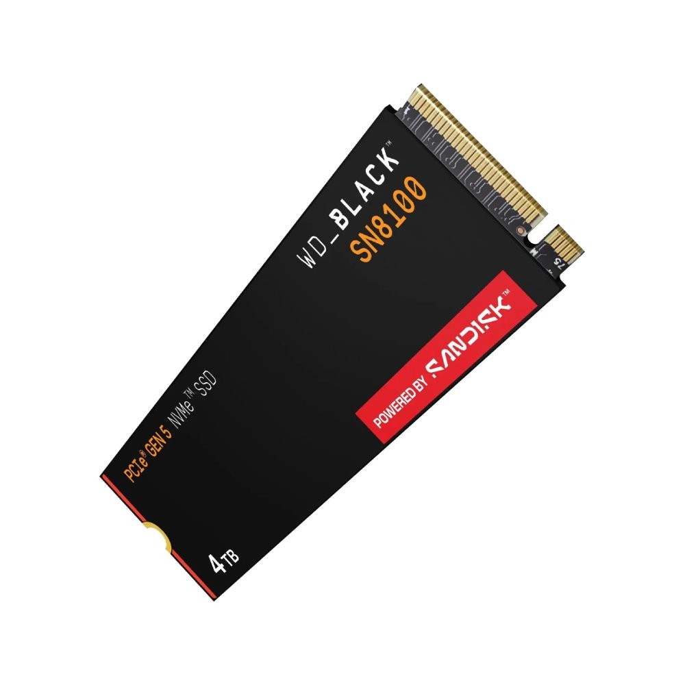 การ์ดเอสเอสดี WD_Black SN8100 4TB SSD M.2 PCle/Nvme Gen5 R14,900MB/s W14,000MB/s (WDS400T1X0M) 5Year